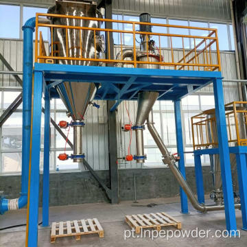 Classificador de pressão de ar para escória de aço